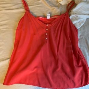 Coral tank top
